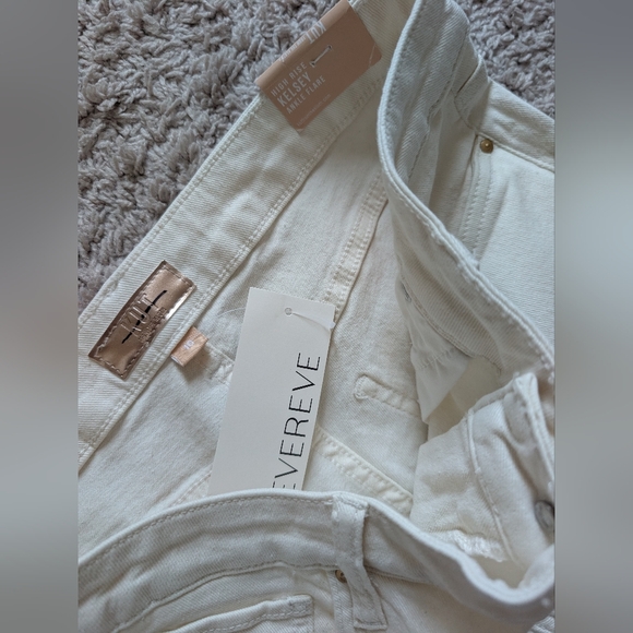 NWT Kut from the Kloth Kelsey High Rise Ankle Flare Jeans Ecru Raw Hem Size 10 - Picture 6 of 11